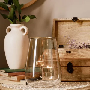 Lampion Galia Szklany 15X20 Cm