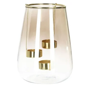 Lampion Galia Szklany 15X20 Cm