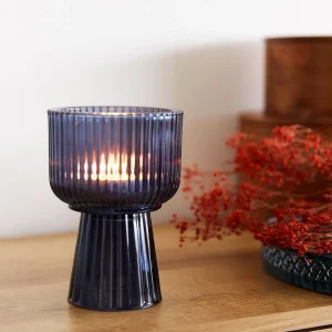 Lampion Taza Granatowy 10X13 Cm