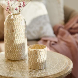 Lampion Tesseli Z Mozaika Rozowy 9X8 Cm