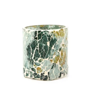 Lampion Tesseli Z Mozaika Zielony 9X8 Cm