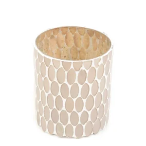 Lampion Tesseli Z Mozaika Rozowy 9X8 Cm