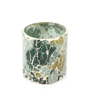 Lampion Tesseli Z Mozaika Zielony 9X8 Cm