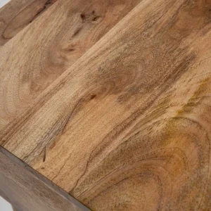 Lawa Natte Drewniana Lite Drewno Mango Z Rattanem 120X45X45