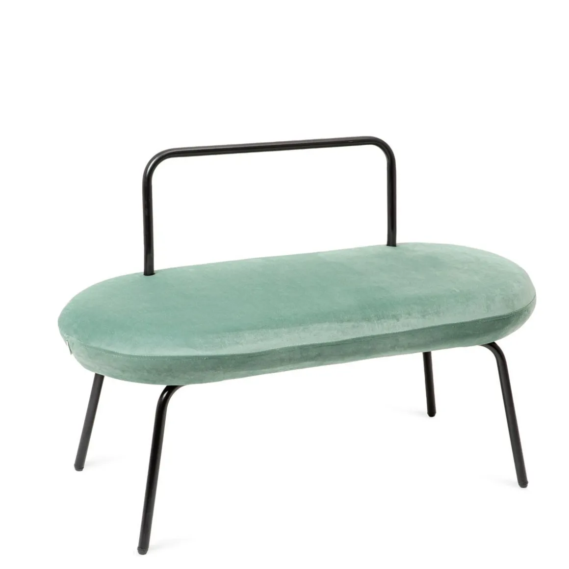 lawka_ina_welurowa_mietow_1.webp Lawka Ina Welurowa Mietowa 95X45X61 Cm