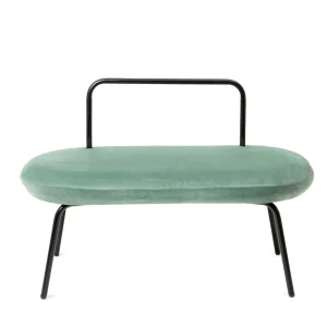 Lawka Ina Welurowa Mietowa 95X45X61 Cm