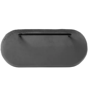 Lawka Ina Welurowa Szara 95X45X61 Cm