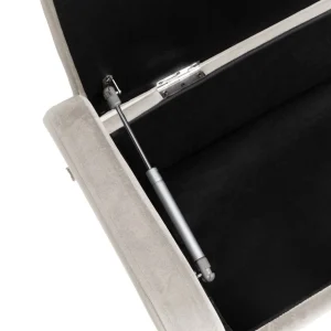 Lawka Venlo Welurowa Bezowa 100X39X45Cm