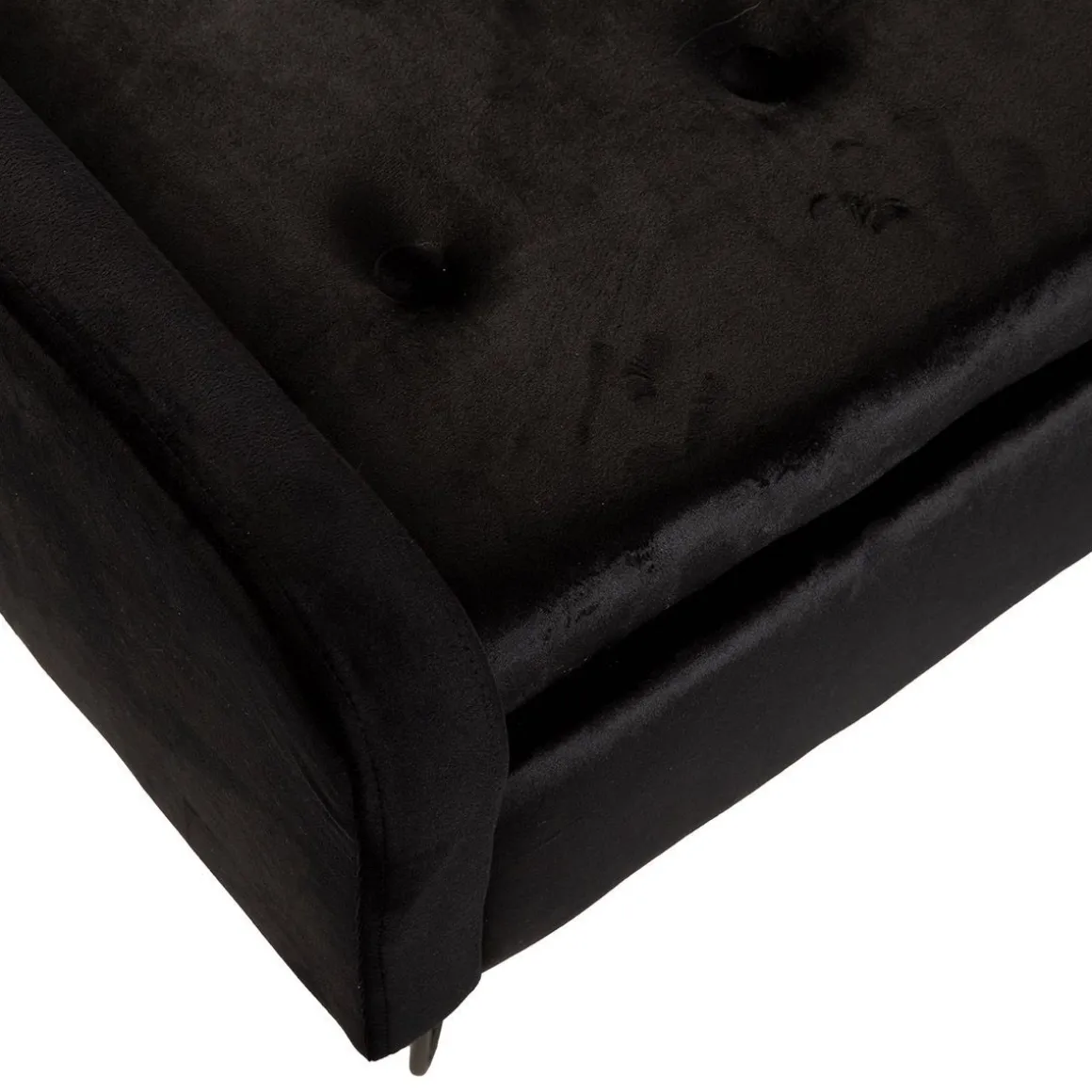 lawka_venlo_welurowa_czar_3.webp Lawka Venlo Welurowa Czarna 100X39X45Cm