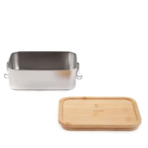 Lunchbox Nukka Prostokatny Z Bambusowa Pokrywka 1,6 L