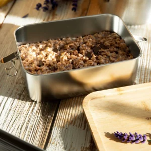 Lunchbox Nukka Prostokatny Z Bambusowa Pokrywka 1,6 L