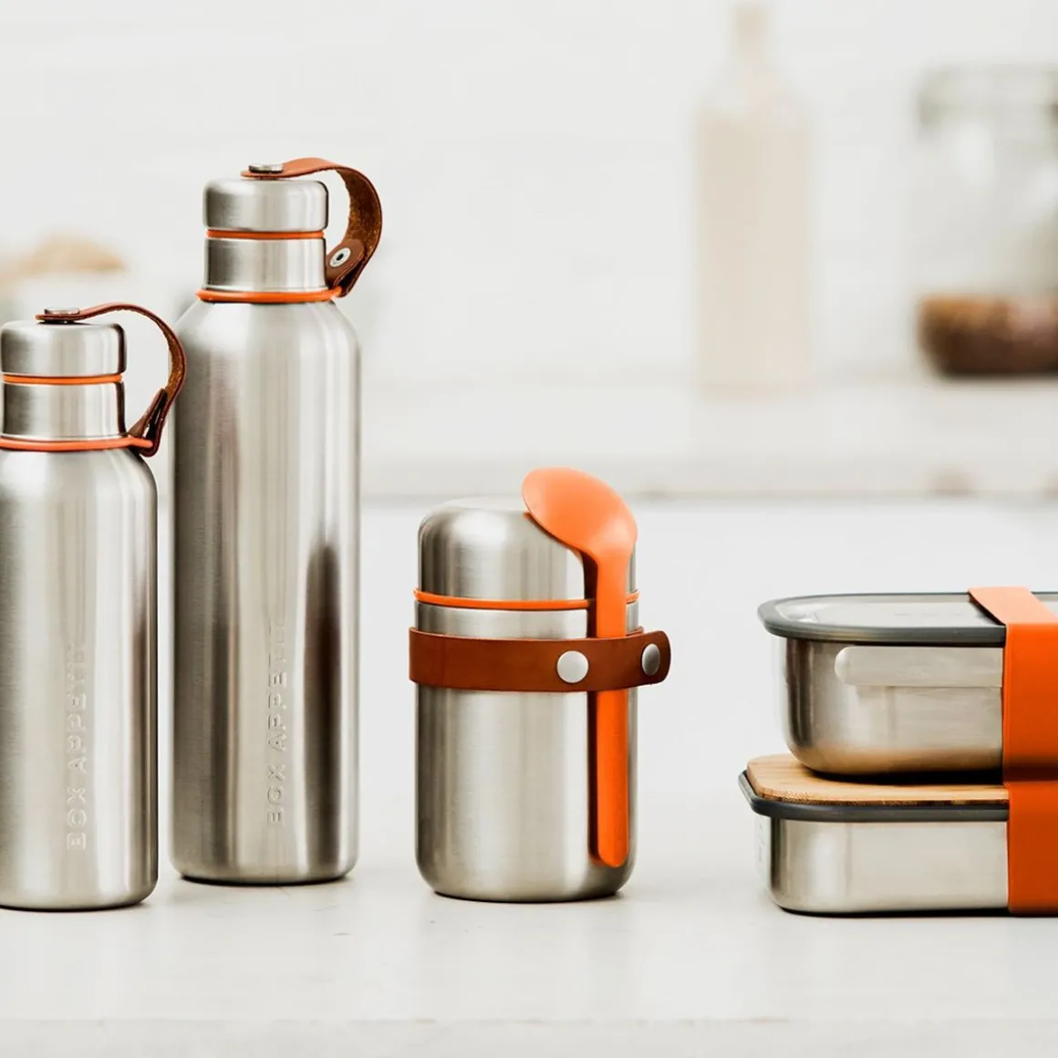 lunchbox_orange_stalowy_n_4.webp Lunchbox Orange Stalowy Na Kanapke L 19X13,5X7,5 Cm