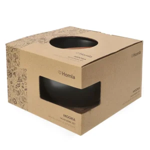 Misa Mooka Do Salat Ceramiczna Z Przyborami Czarna 24 Cm