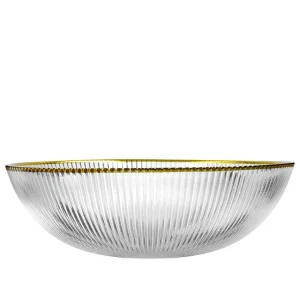 Miska Megalo Ze Zlotym Rantem 25X7 Cm