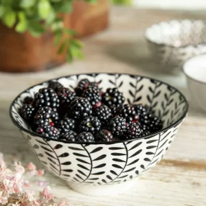 Miska Navia Czarna W Listki 16 Cm