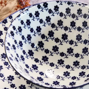 Miska Navia Granatowa W Kwiatuszki 16 Cm