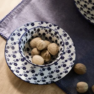 Miska Navia Granatowa W Kwiatuszki 12 Cm