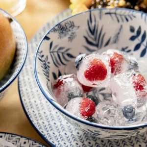 Miska Navia Granatowa W Listki 16 Cm