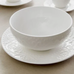Miska Sylia Biala Z Ornamentem 15 Cm