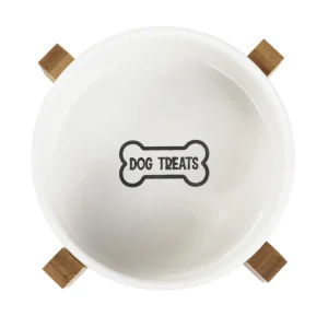 Miska Treats Dla Psa M Z Bambusowa Podstawa 16X10 Cm