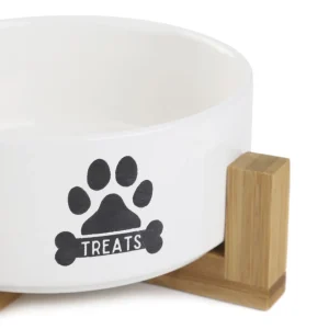 Miska Treats Dla Psa S Z Bambusowa Podstawa 13X7 Cm