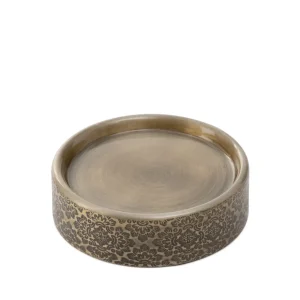 Mydelniczka Araria Zlota Z Ozdobnymi Wytloczeniami 12X12X3 Cm