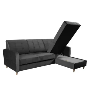 Naroznik Ingrid Z Funkcja Spania I Pojemnikiem Na Pościel Prawy