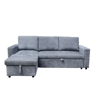 Naroznik Virev Naroznik Uniwersalny Z Funkcja Spania Ciemnoszary 215X76X85 Cm