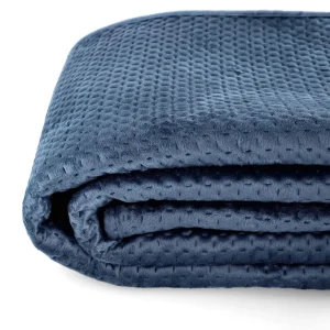 Narzuta Zemi Welurowa Granatowa 200X220 Cm