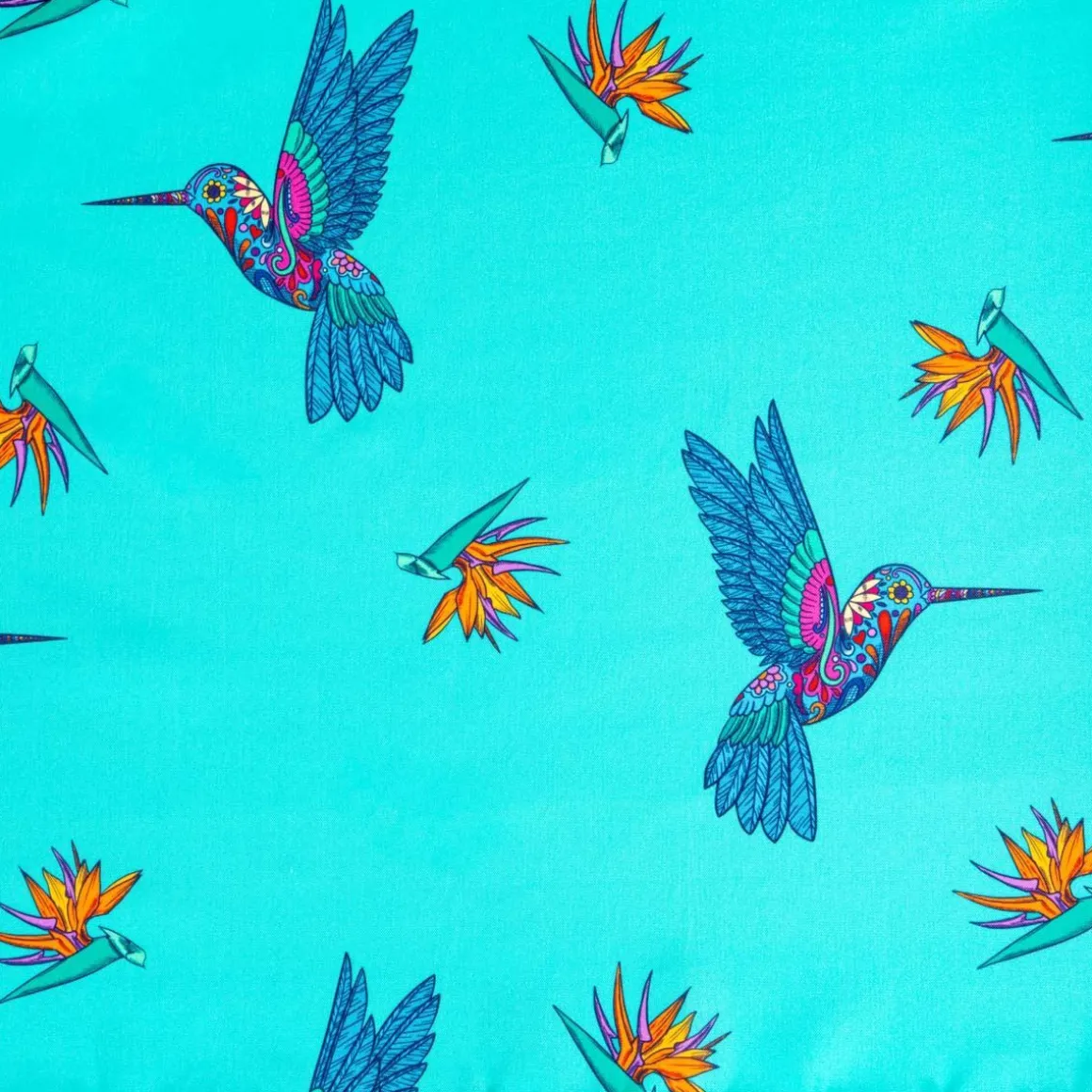 obrus_frida_kahlo_z_wzore_0-1.webp Obrus Frida Kahlo Z Wzorem Kolibra Turkusowy 150X300 Cm