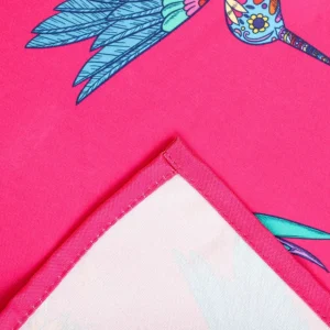 Obrus Frida Kahlo Z Wzorem Kolibra Fuksjowy 90X90 Cm