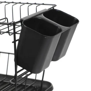 Ociekacz Kuchenny Breca Czarny Pietrowy 43X31X23 Cm