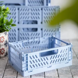 Organizer Aiden Skrzynka Niebieski Maly 14.6X22X9.3Cm