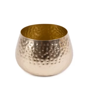 Oslonka Na Doniczke Dritto Mlotkowana Zlota 14X14X9 Cm