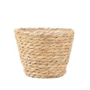 Oslonka Na Doniczke Lumbo Pleciona Naturalna 15X12 Cm