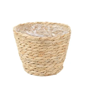 Oslonka Na Doniczke Lumbo Pleciona Naturalna 15X12 Cm