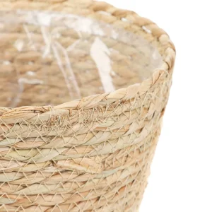 Oslonka Na Doniczke Lumbo Pleciona Naturalna 23X19 Cm