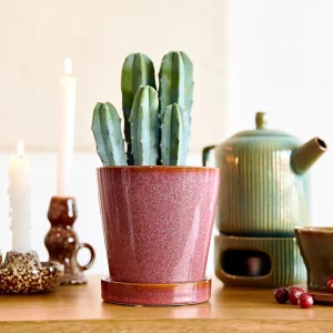 Oslonka Na Doniczke Maya Z Podstawka Marsala 13,6X13,6X13,6 Cm