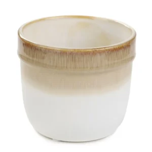 Oslonka Na Doniczke Oasis Ceramiczna Bezowa 12X12X10,5 Cm