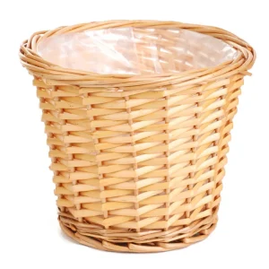 Oslonka Na Doniczke Saule Wiklinowa Naturalna 24X20 Cm