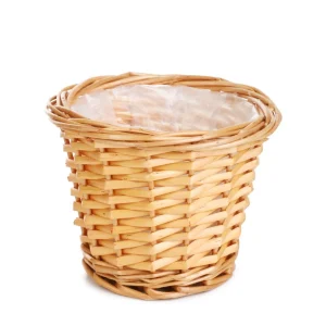 Oslonka Na Doniczke Saule Wiklinowa Naturalna 16X13 Cm