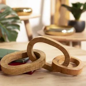 Ozdoba Hamsa Z Drewna Mango 21X4 Cm