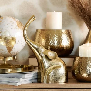 Ozdoba Stojaca Girona Slon Zloty 18X8X25 Cm