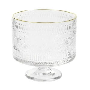 Patera Barrel Szklana We Wzory 20X20 Cm