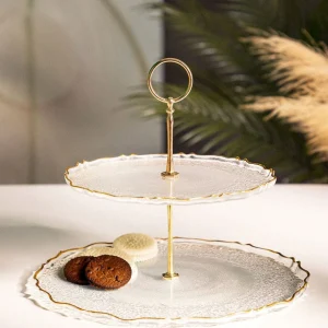 Patera Lisala Dwupoziomowa Transparentna 21 Cm, 28 Cm