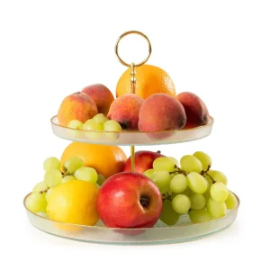 Patera Monze Dwupoziomowa Transparentna 21 Cm, 28 Cm