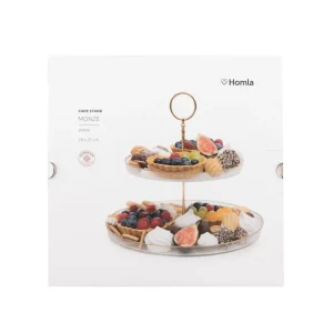 Patera Monze Dwupoziomowa Transparentna 21 Cm, 28 Cm