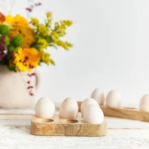 Patera Rego Drewniana Na Jajka Mala 11X16 Cm