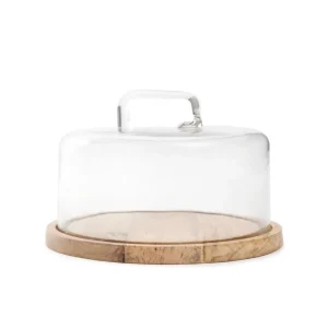 Patera Wood Colony Okragla Ze Szklanym Kloszem 25X16 Cm