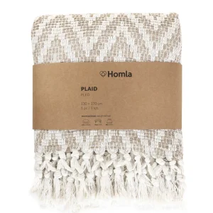 Pled Gado W Bezowe Zygzaki Z Fredzlami 130X170 Cm